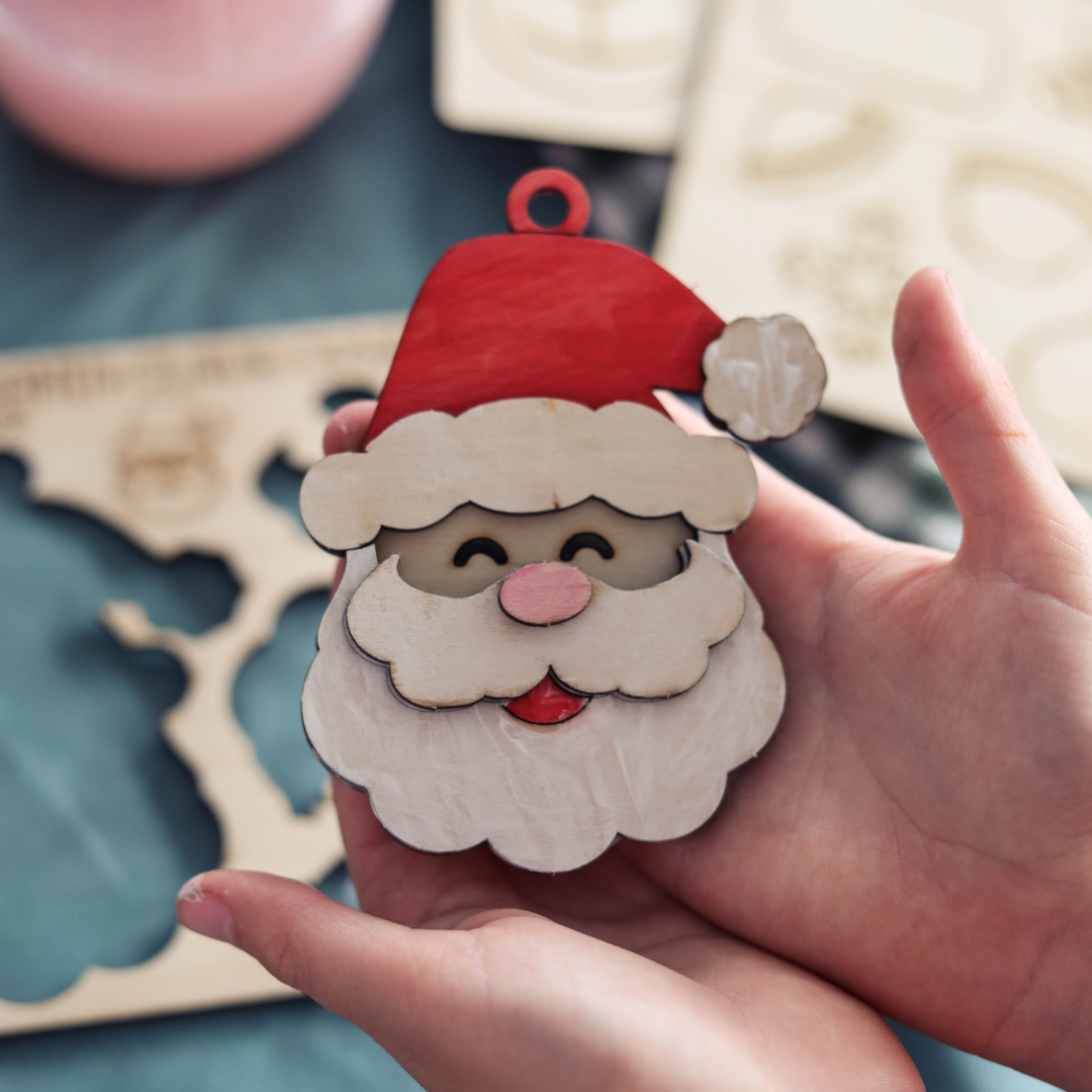 Kids Christmas DIY craft ornaments - take home