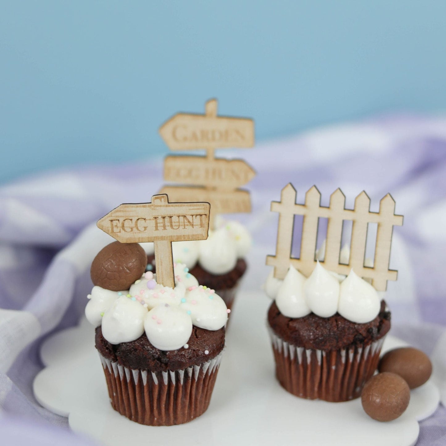 Timber Cupcake Charms