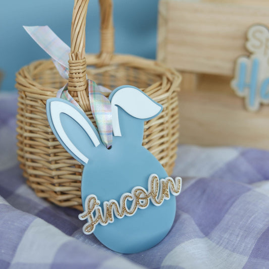Acrylic Bunny Name Tag