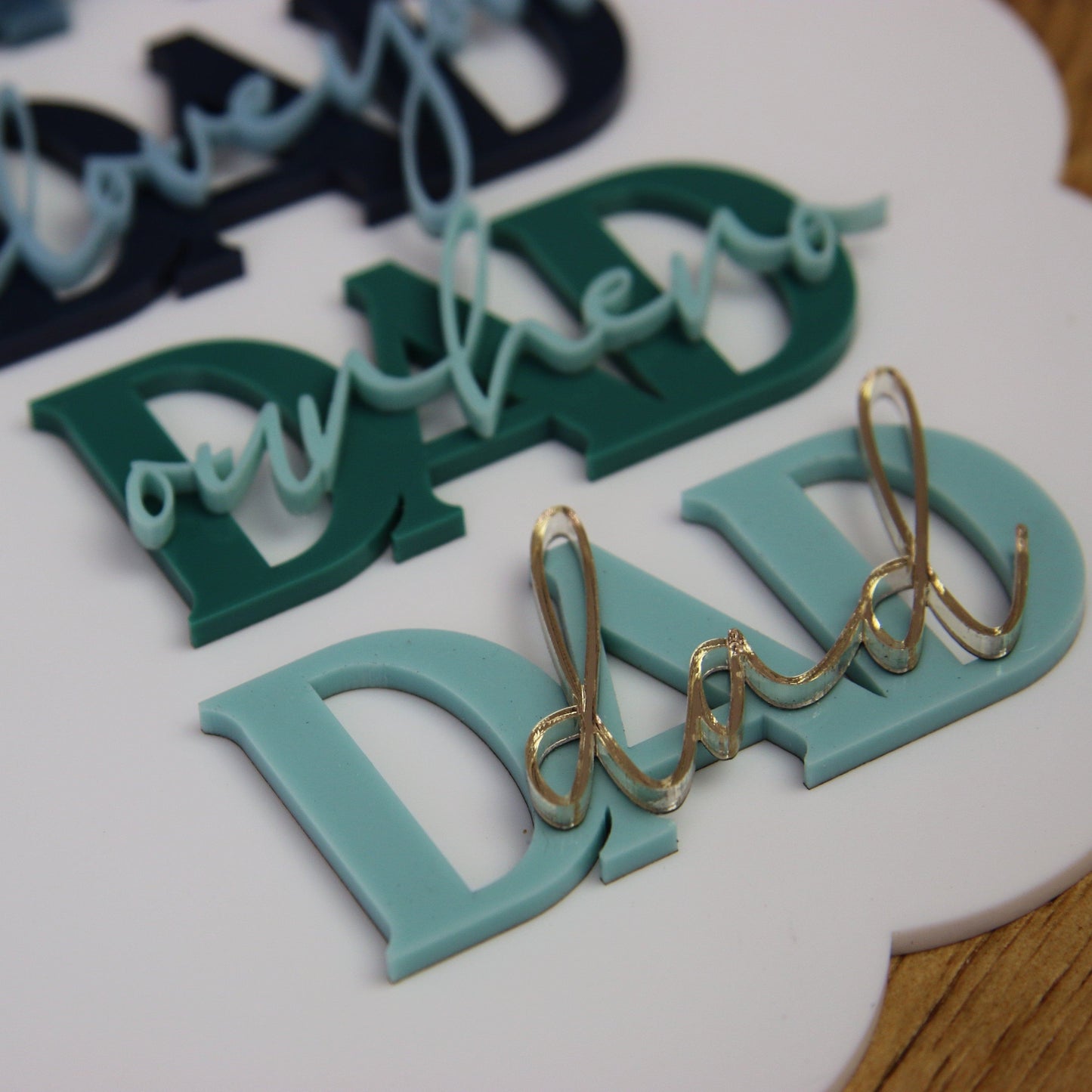 Layered DAD Charms