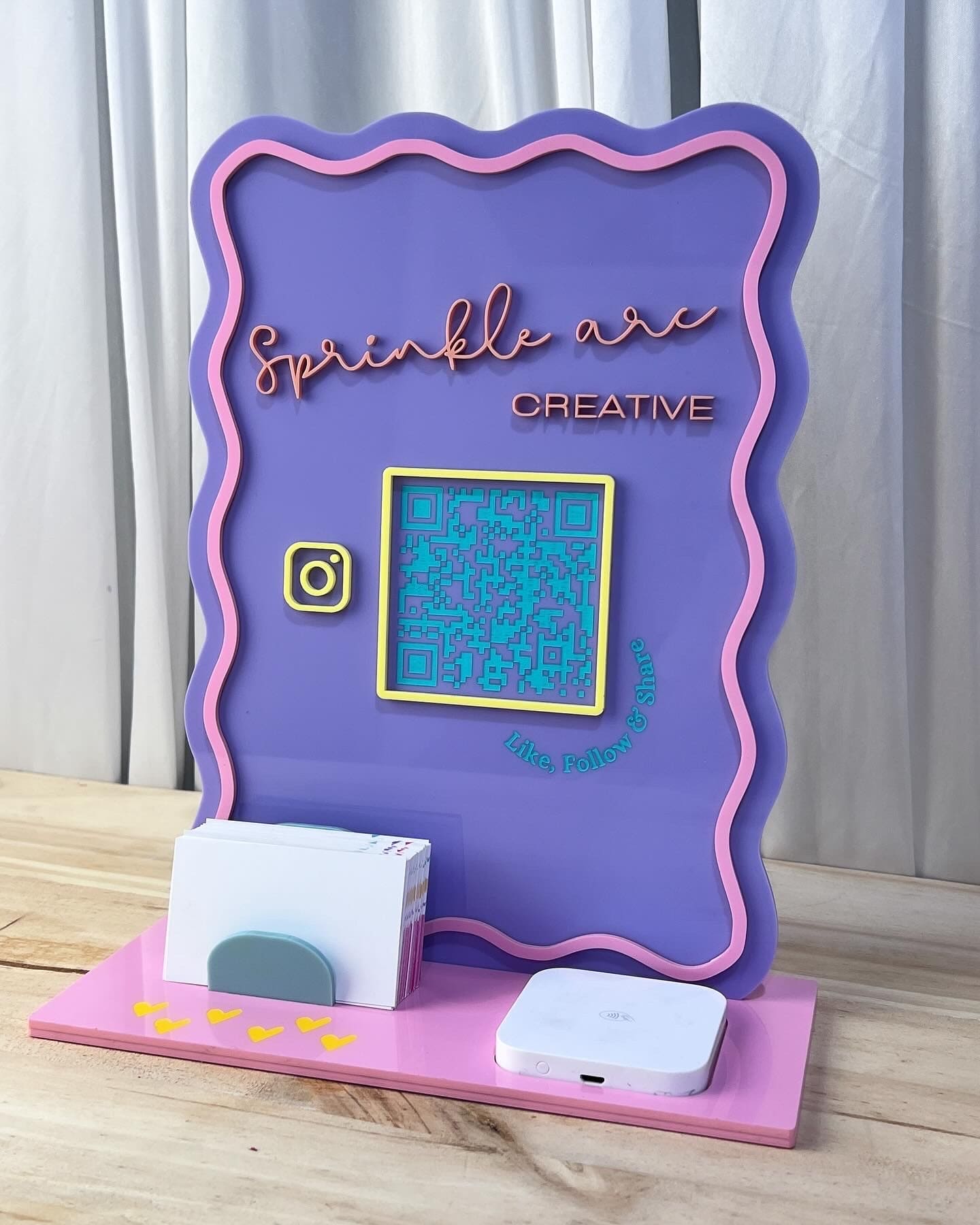 Business Socials QR Sign