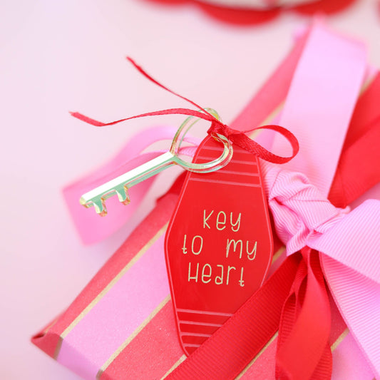 Key to my Heart acrylic Hotel Key