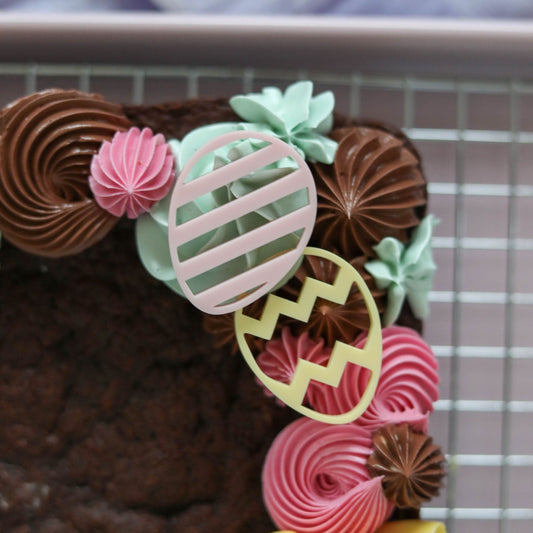 Acrylic Egg Cupcake Charms