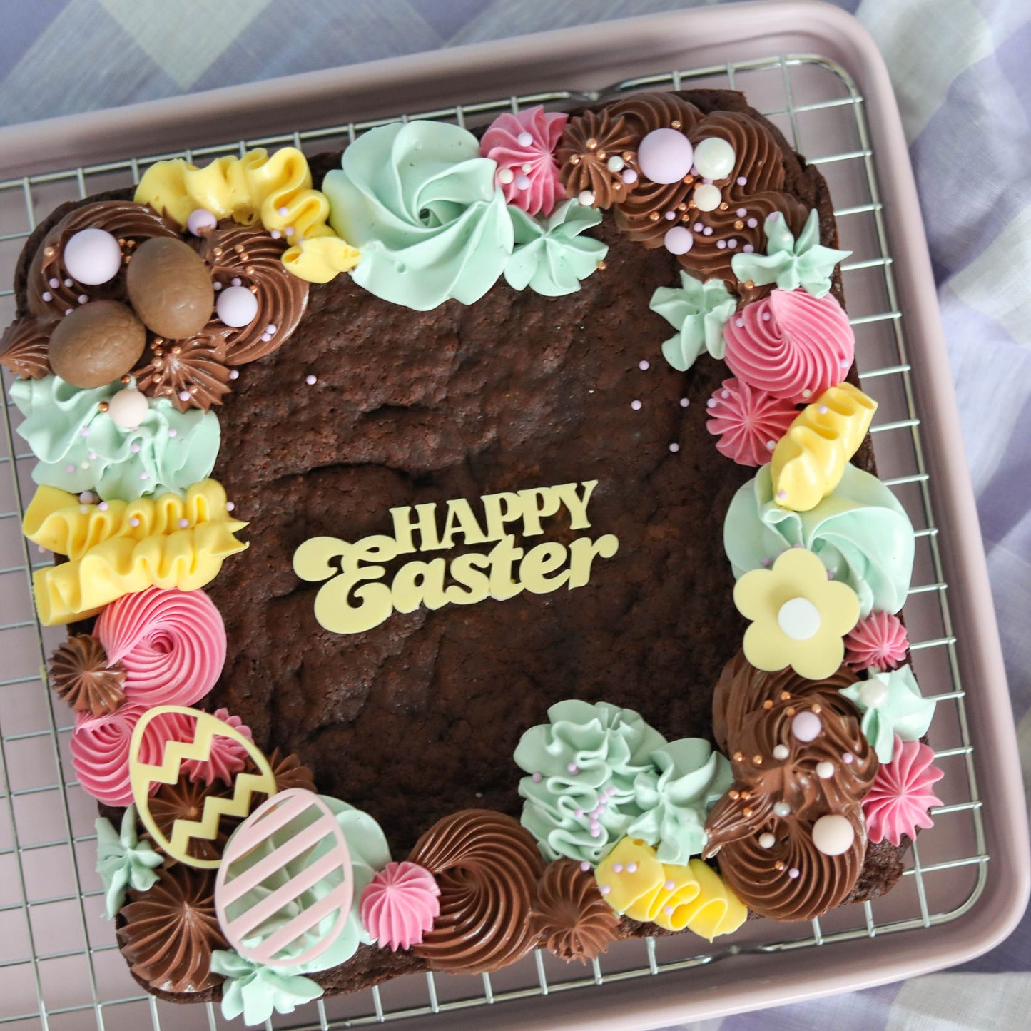 Happy Easter Cake Charm