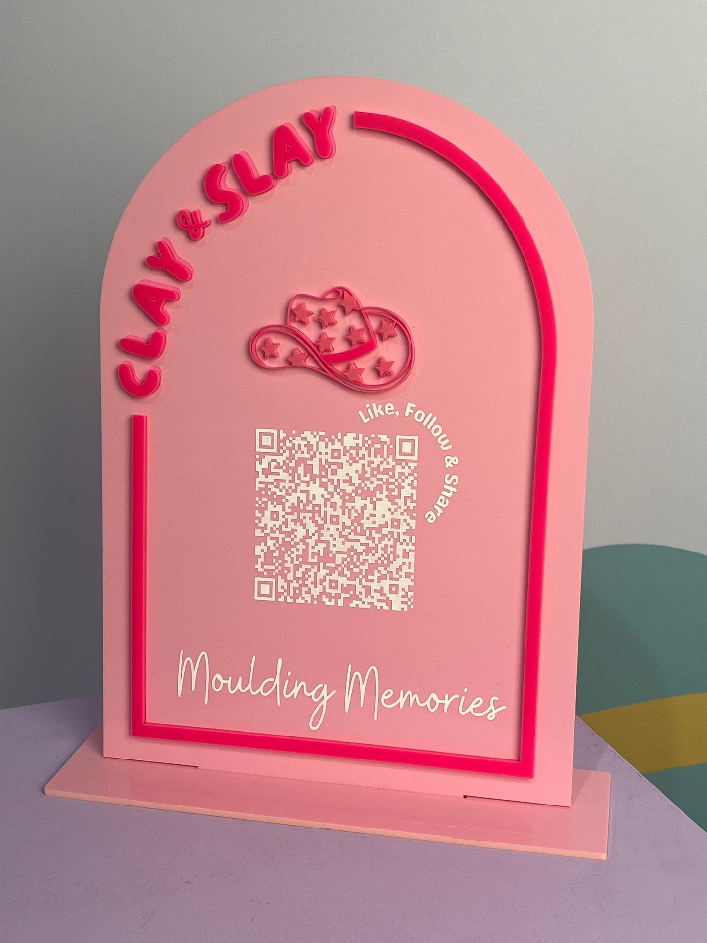 Business Socials QR Sign