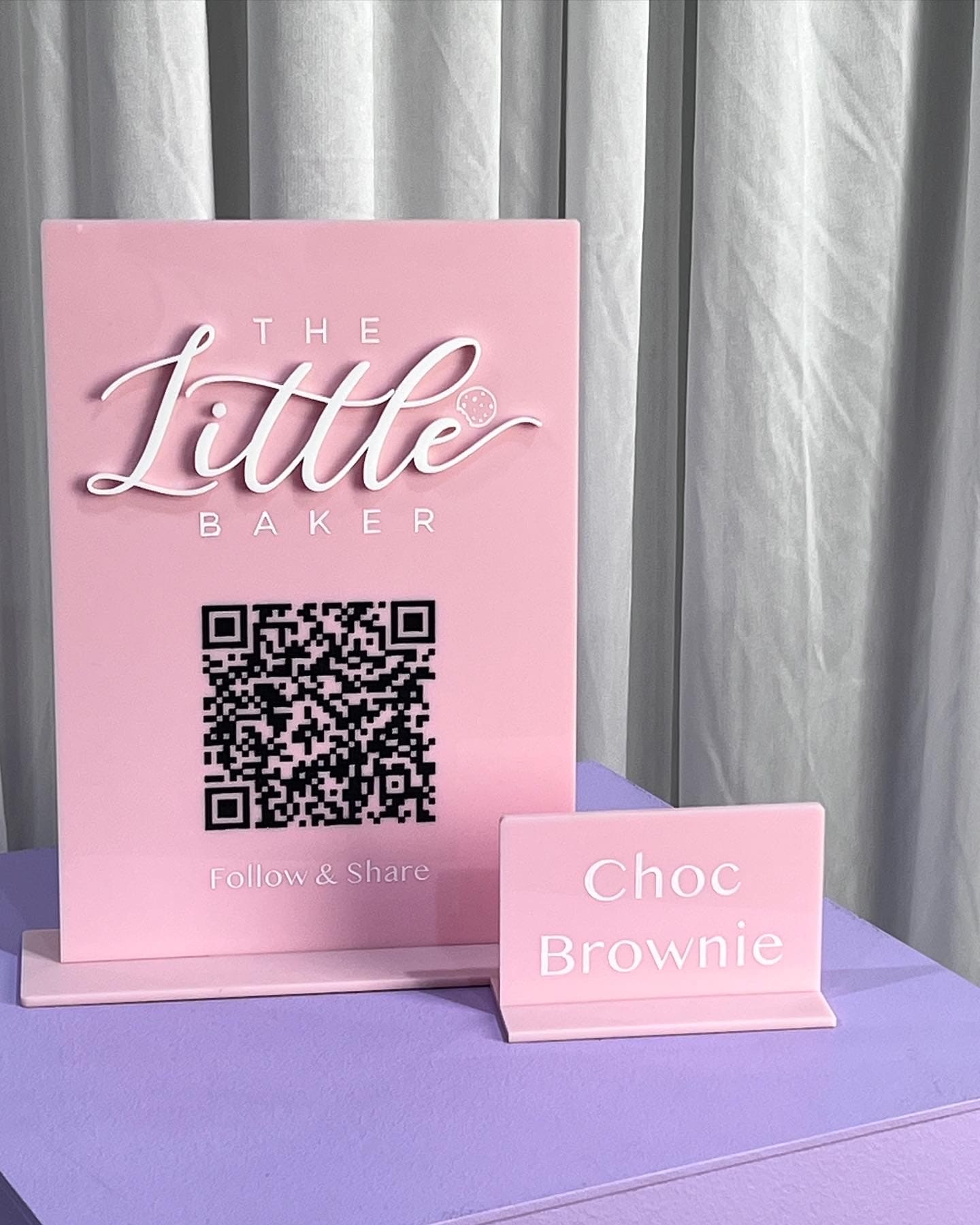 Business Socials QR Sign