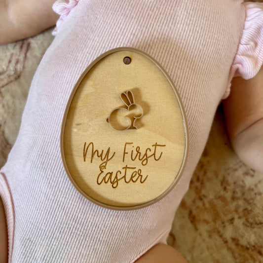 Personalised Simple Easter Egg Tag