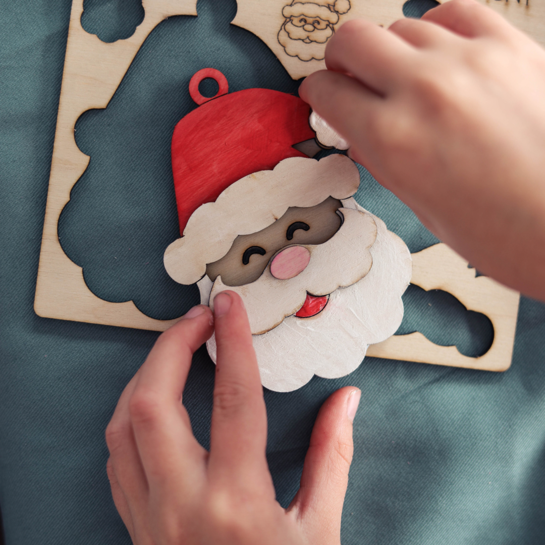 Kids Christmas DIY craft ornaments