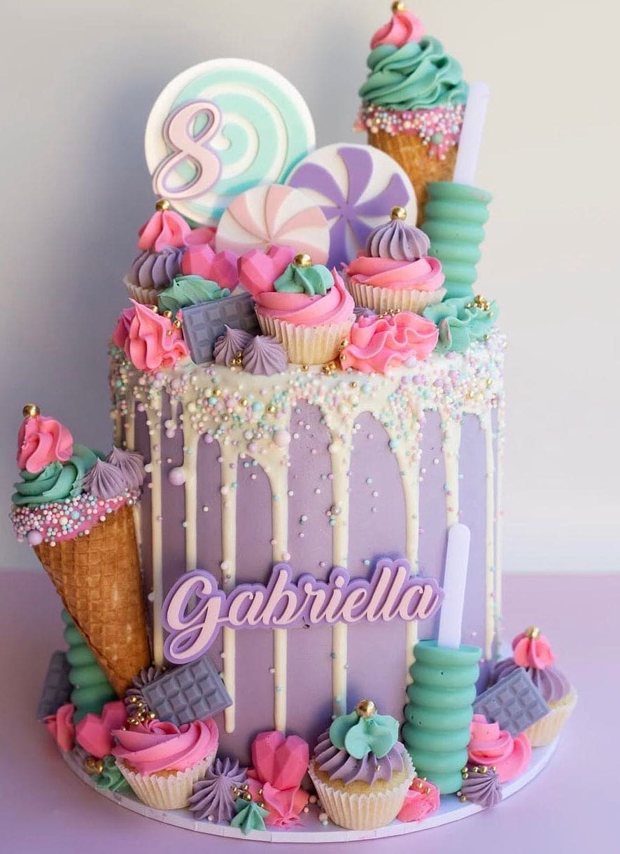 Lollipop Candy Theme Cake Toppers