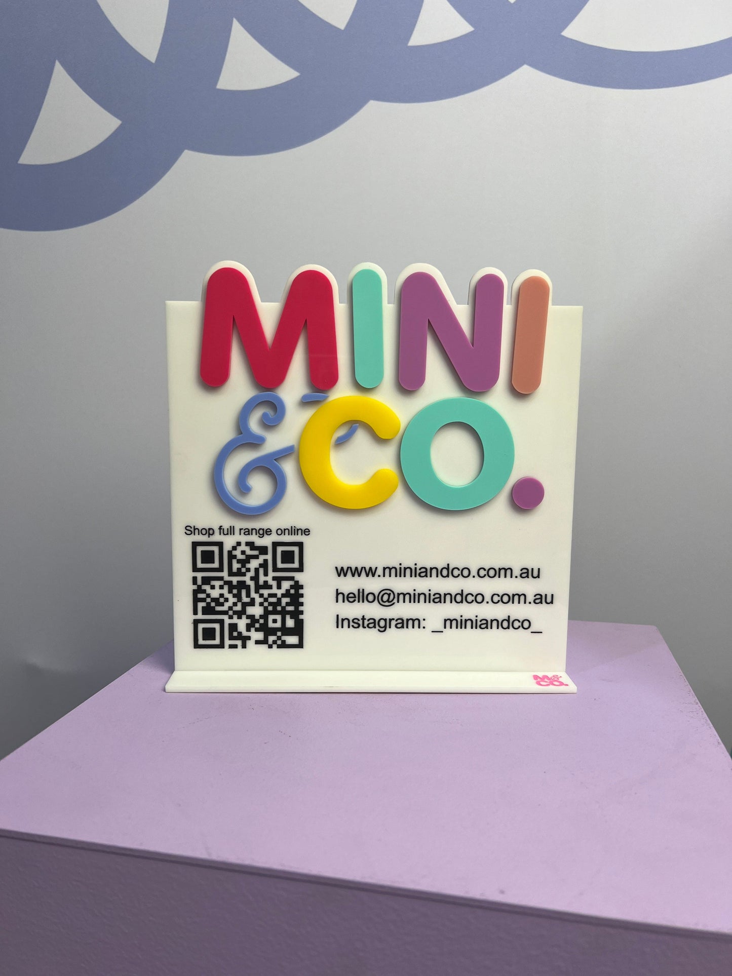 Business Socials QR Sign