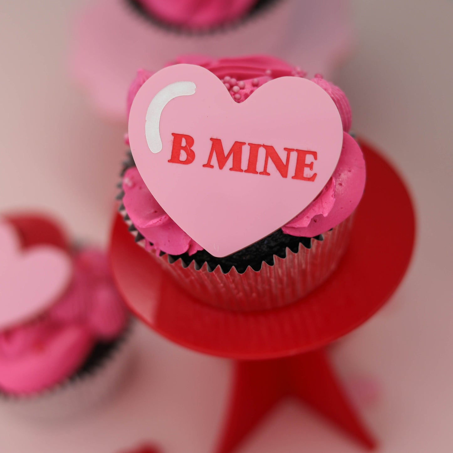 Candy Heart Cupcake Charms