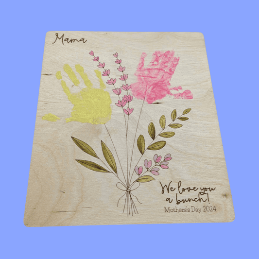 Handprint Bouquet Plaque