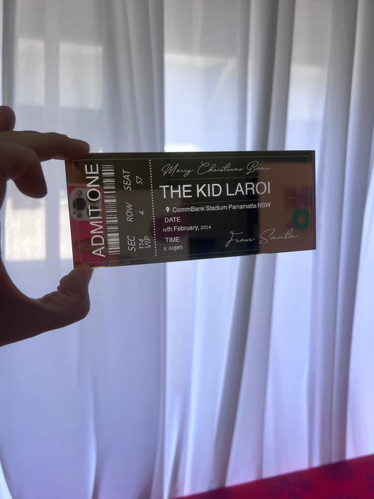 Acrylic Mirror Ticket Gift