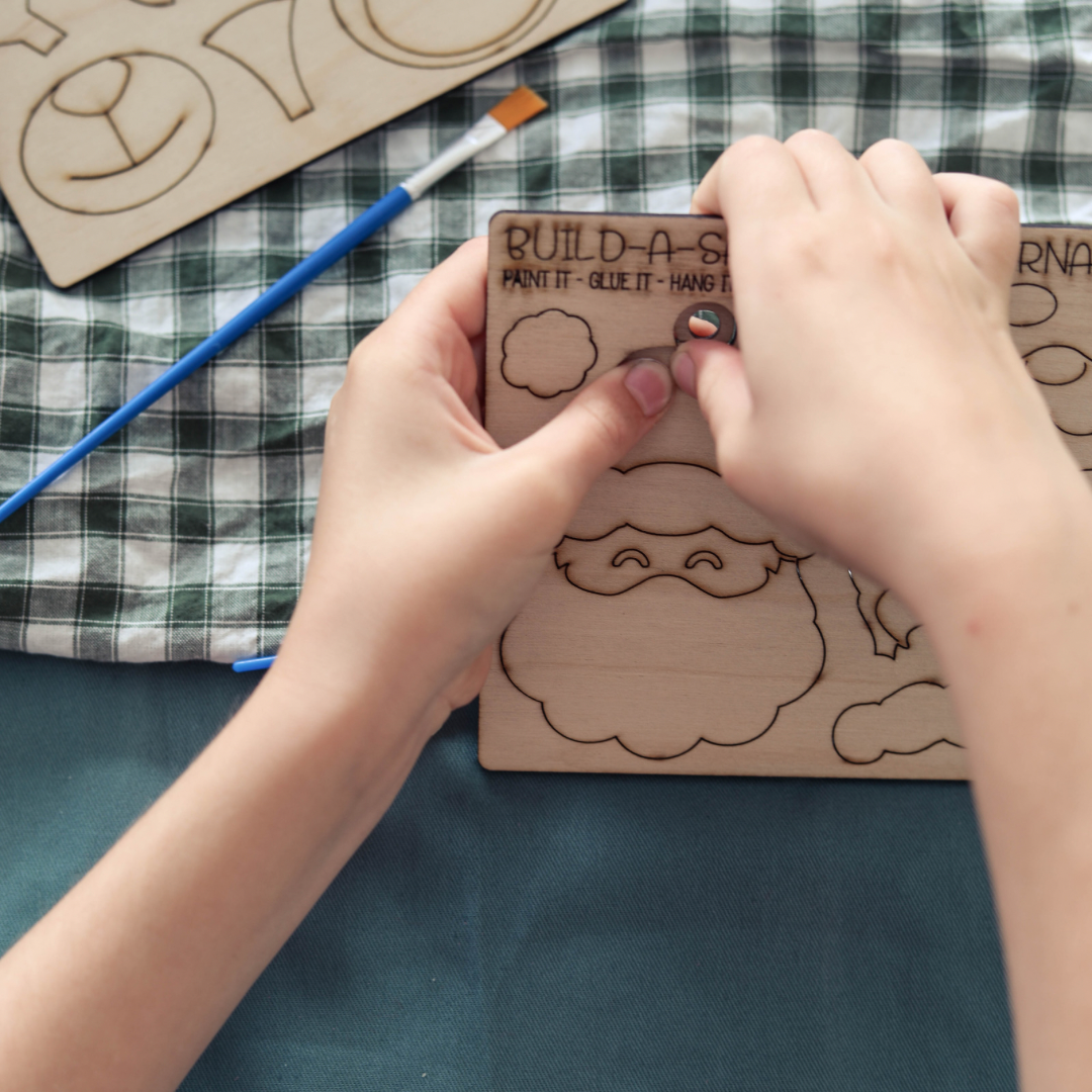 Kids Christmas DIY craft ornaments