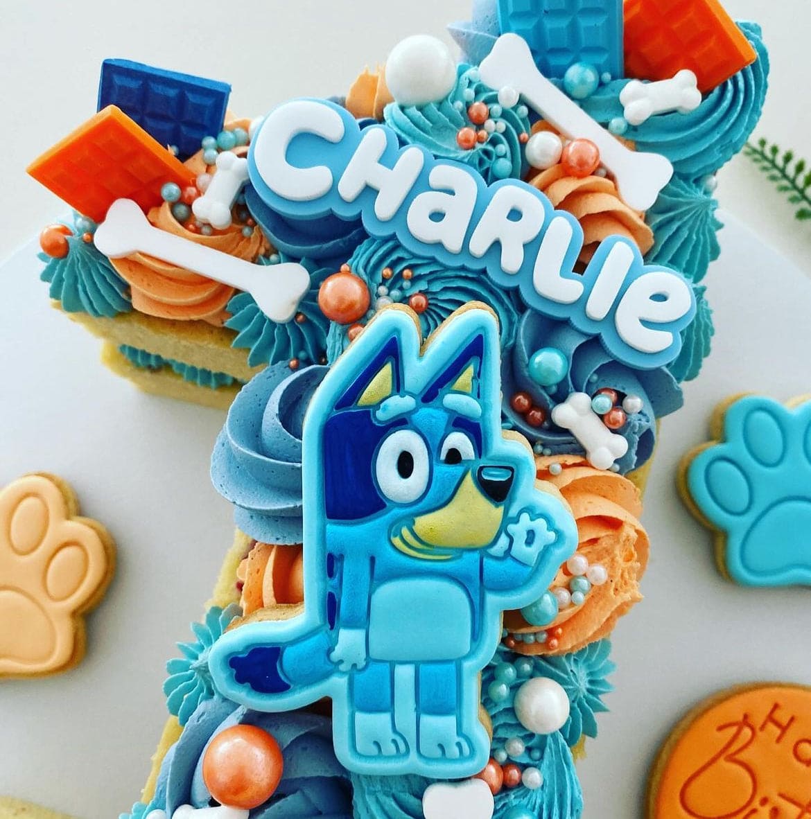 Bluey Theme Cake Toppers & Charms
