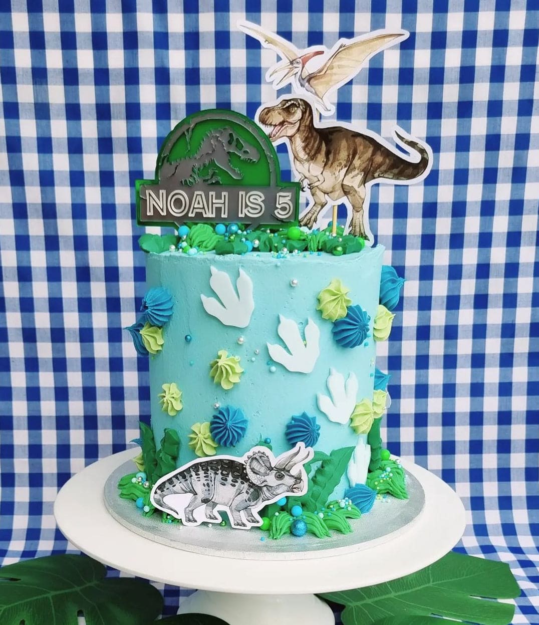Jurassic Theme Cake Topper