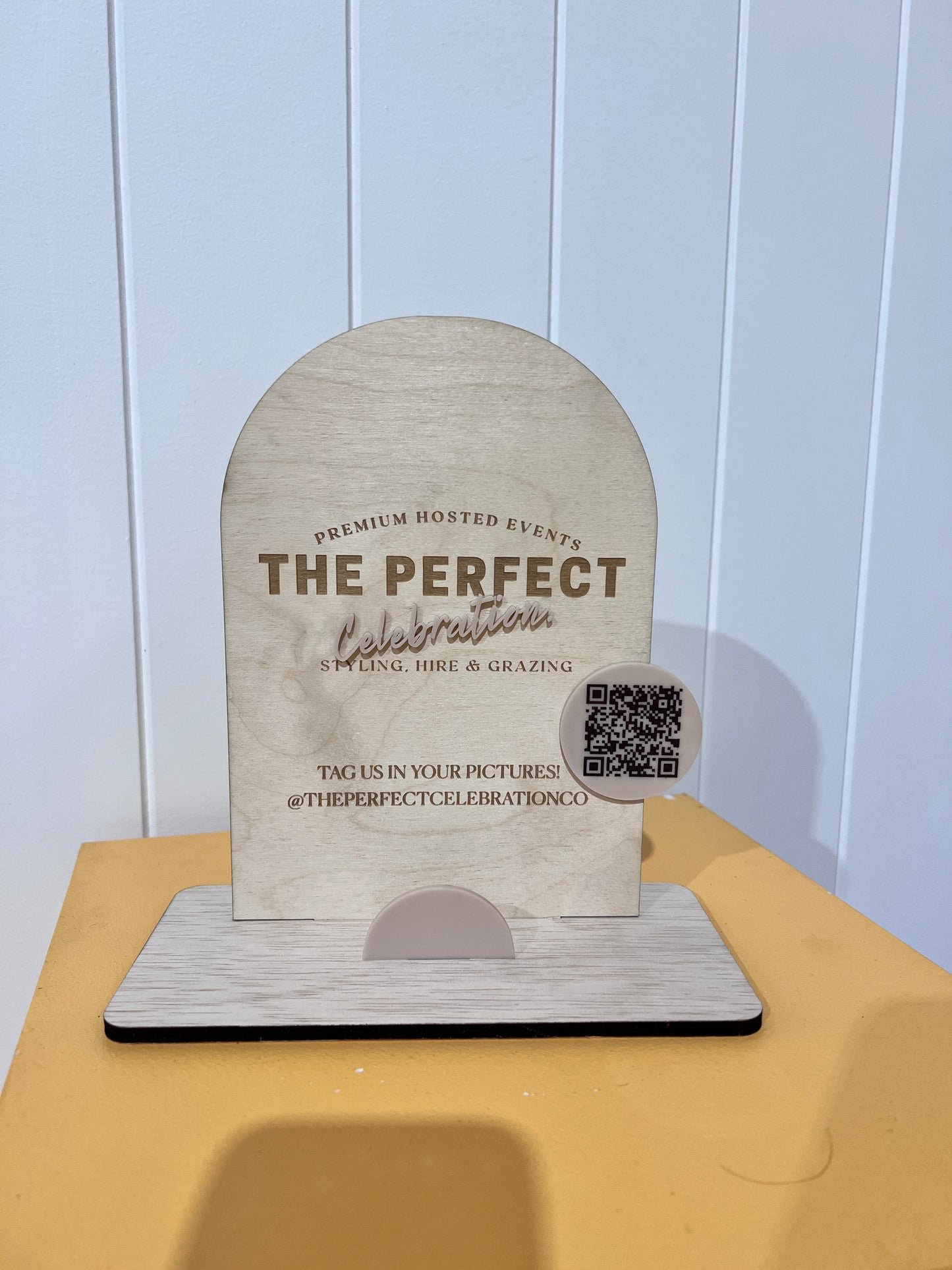 Business Socials QR Sign
