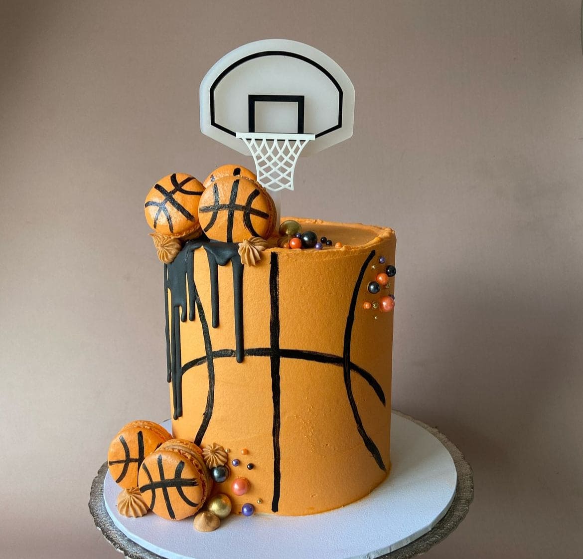 Sports Themed Cake Charms (Soccer & Basketball)