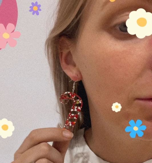Candy Cane Earrings