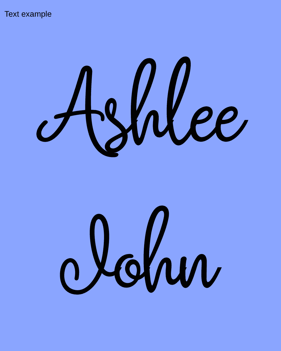 Acrylic Name Place setting