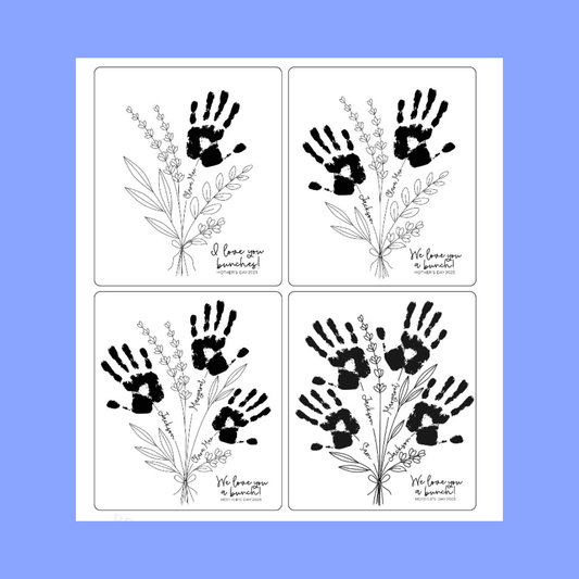 Handprint Bouquet Plaque