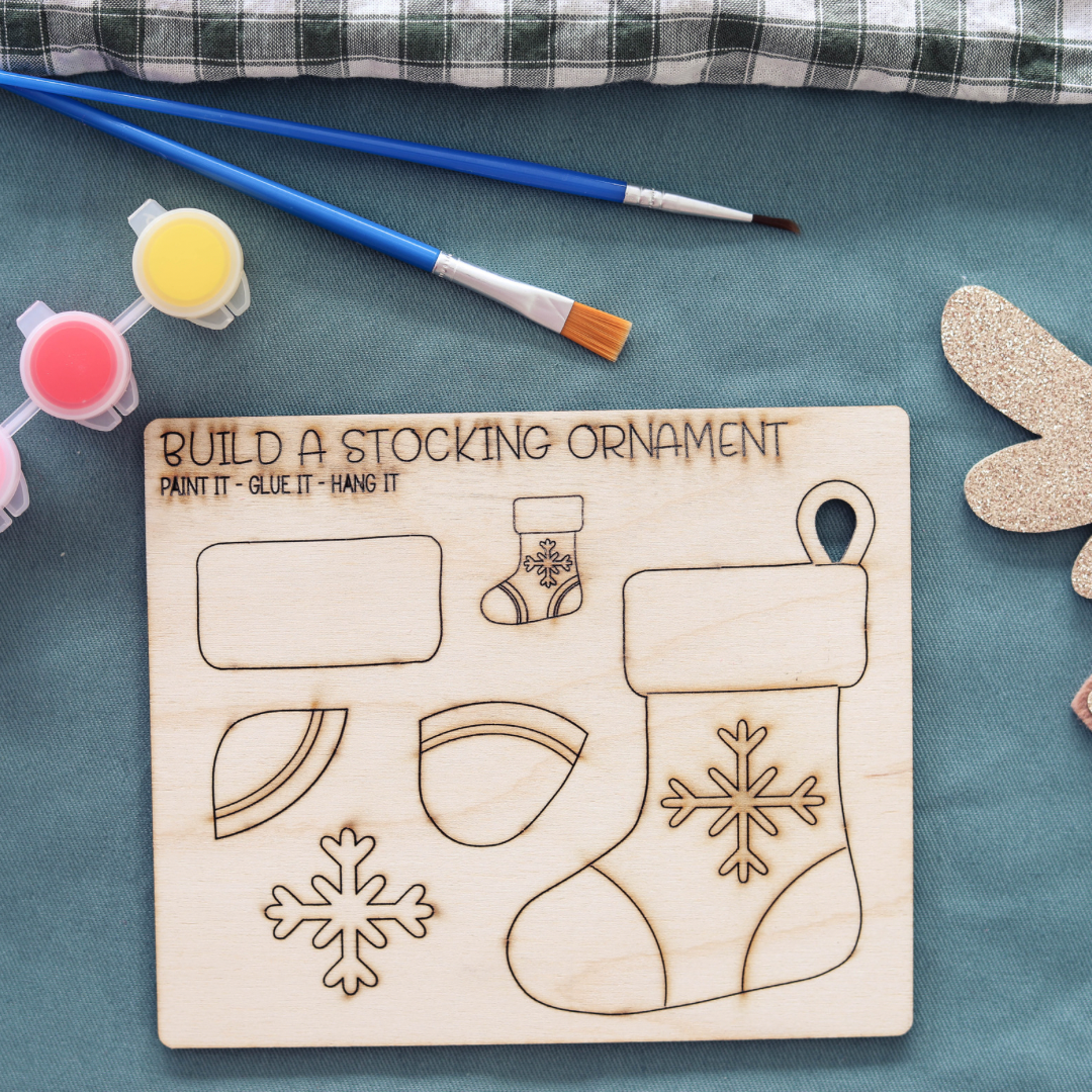 Kids Christmas DIY craft ornaments