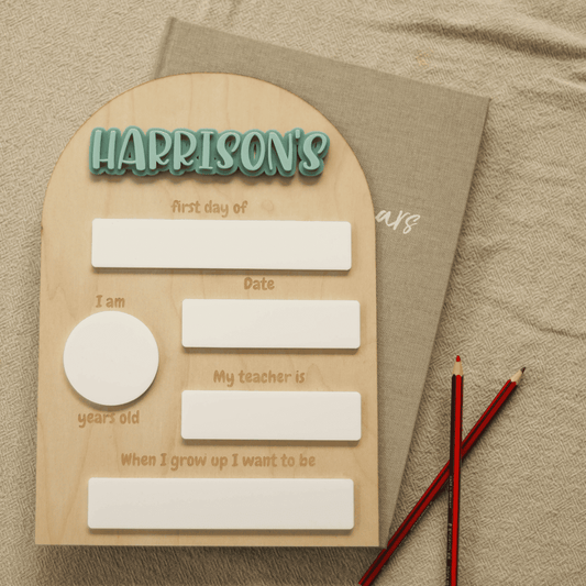 Interchangeable/ Removable Name - Back to School Milestone Board