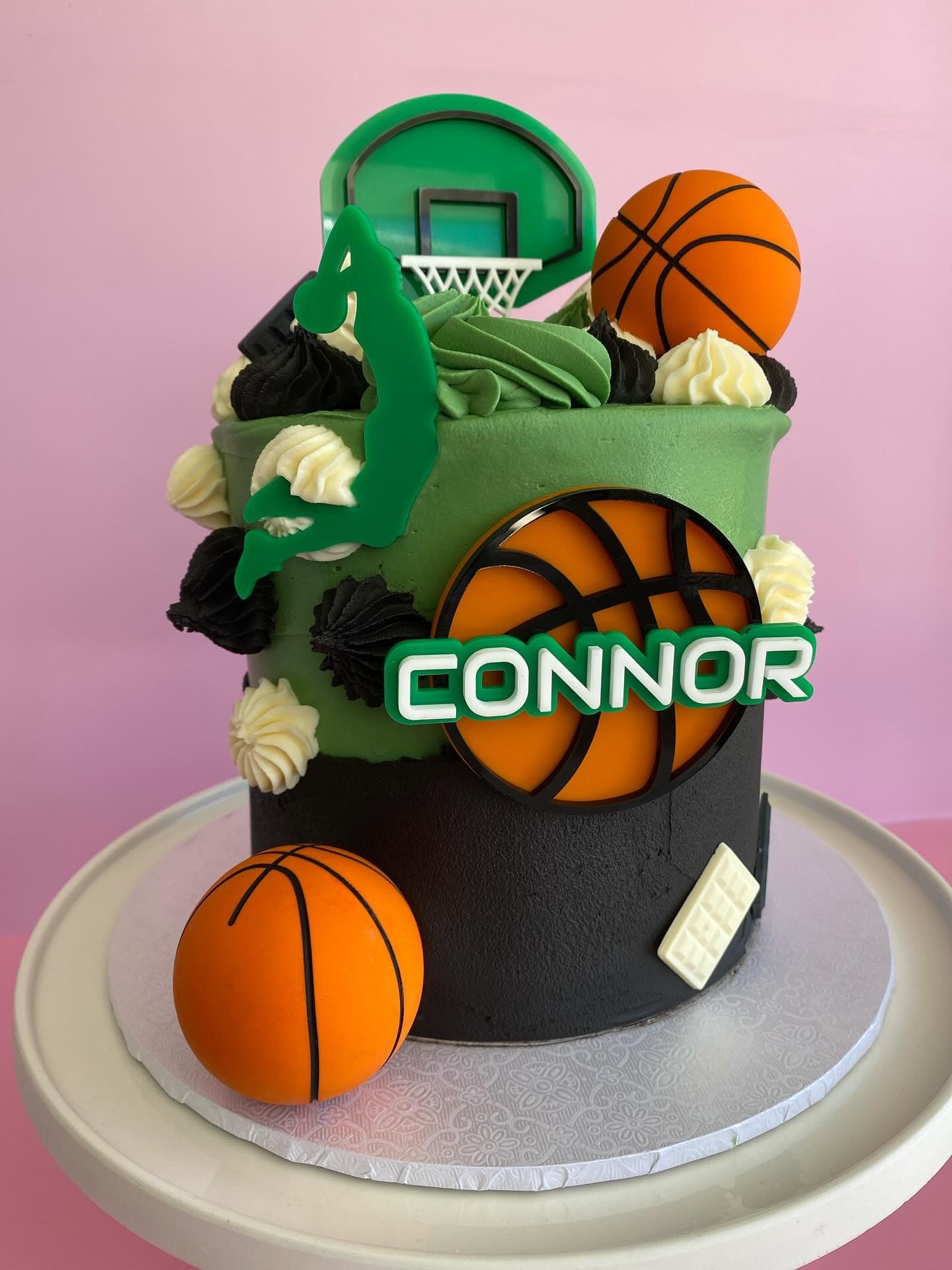 Sports Themed Cake Charms (Soccer & Basketball)