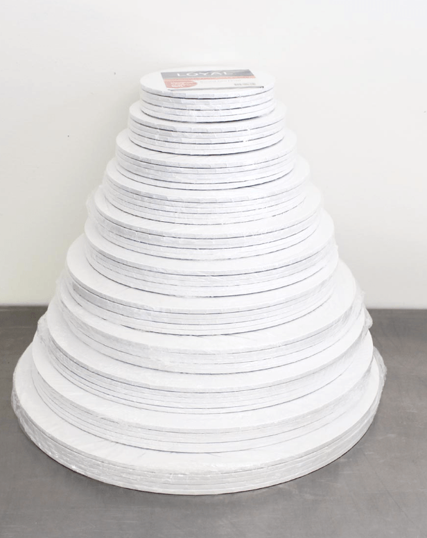 loyal bakeware masonite round cake board