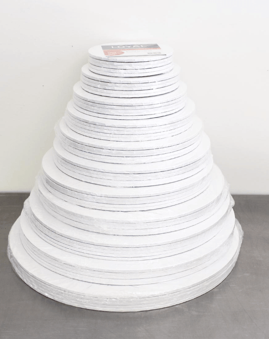 loyal bakeware masonite round cake board
