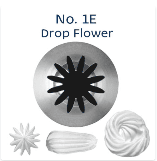 LOYAL Piping Tip Drop Flower #1E