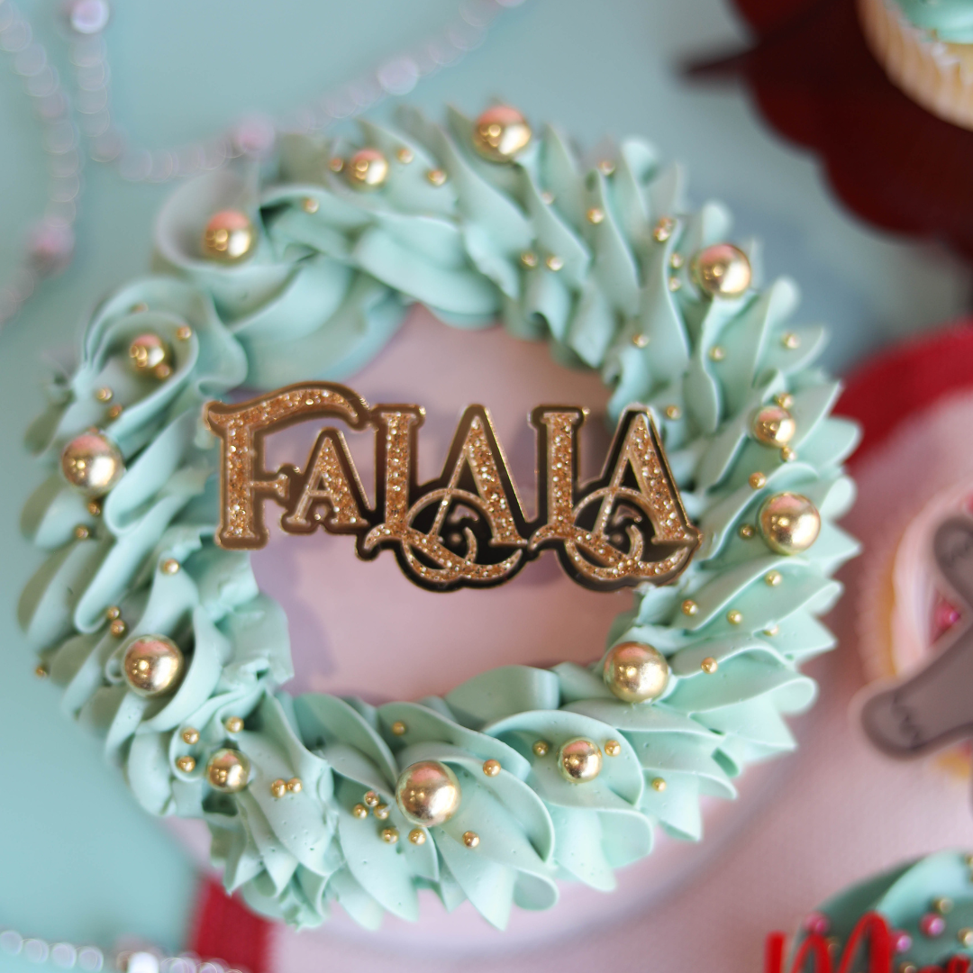 Falala Acrylic Cupcake Charm