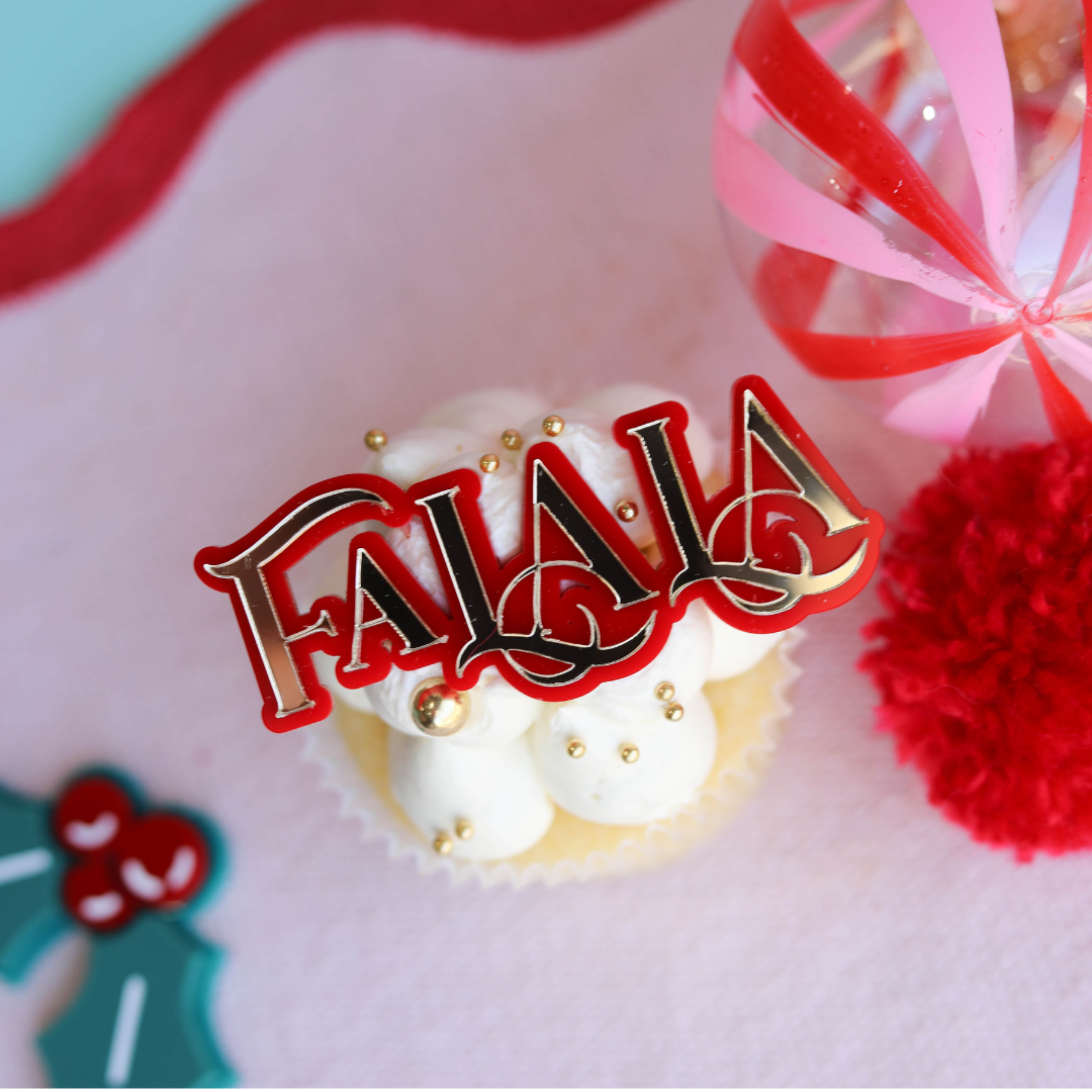 Falala Acrylic Cupcake Charm