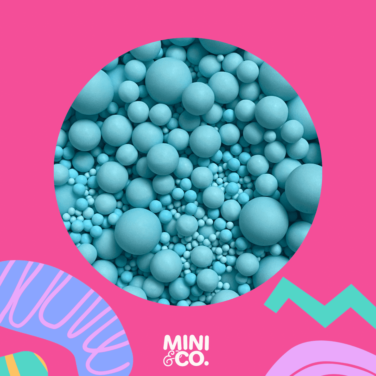 Pastel Blue Matte Sprinkle Bubble Mix