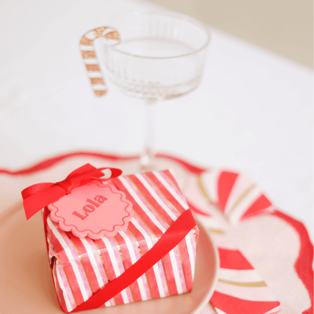 Acrylic Christmas Candy Cane Charm