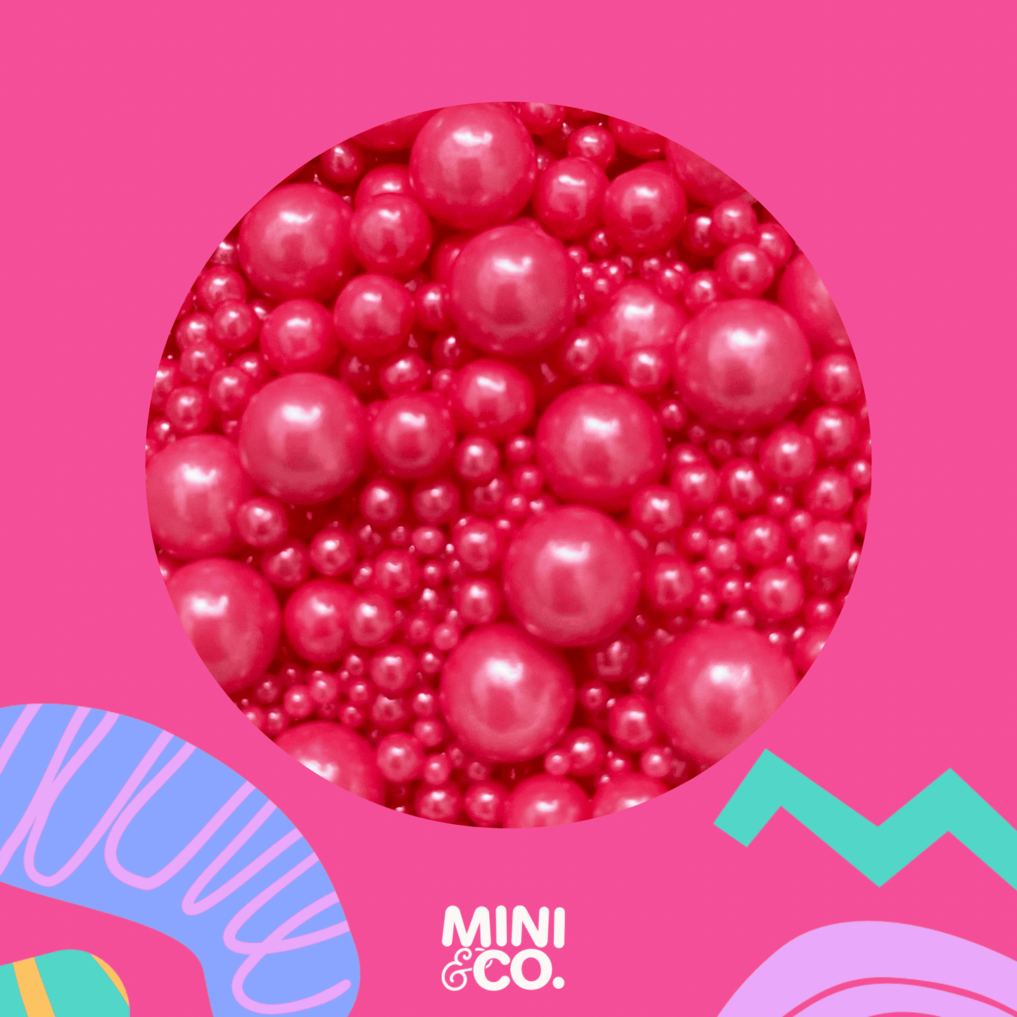 Hot Pink Bubble Mix Sprinkles