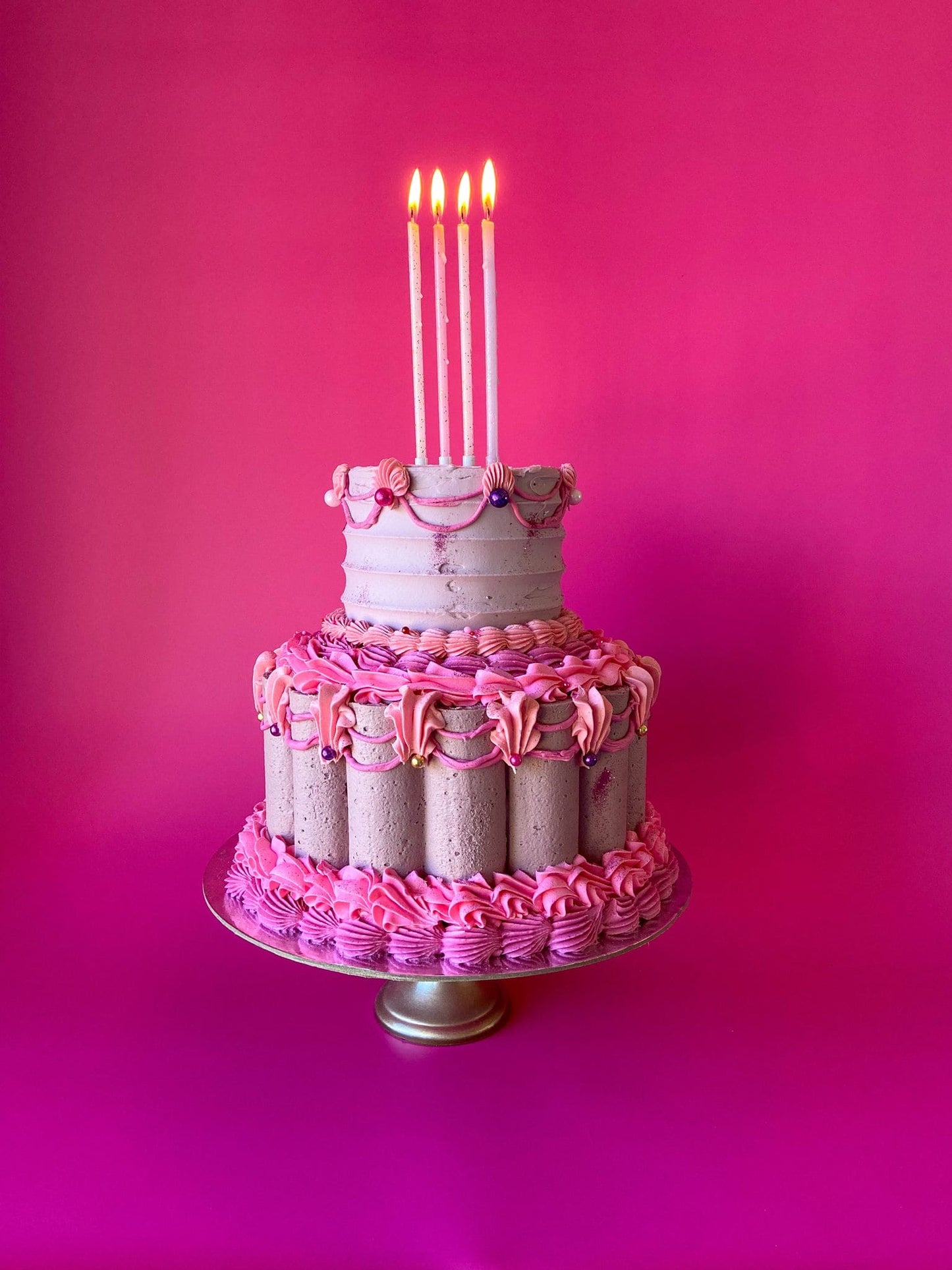 Scallop Textured Cake Scraper