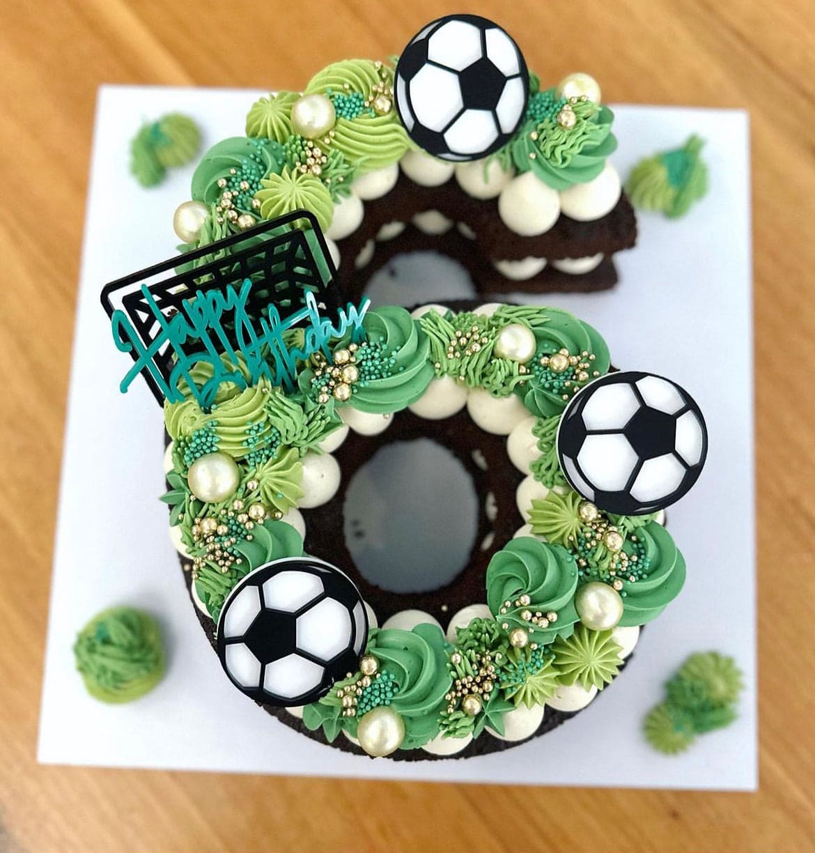 Sports Themed Cake Charms (Soccer & Basketball)