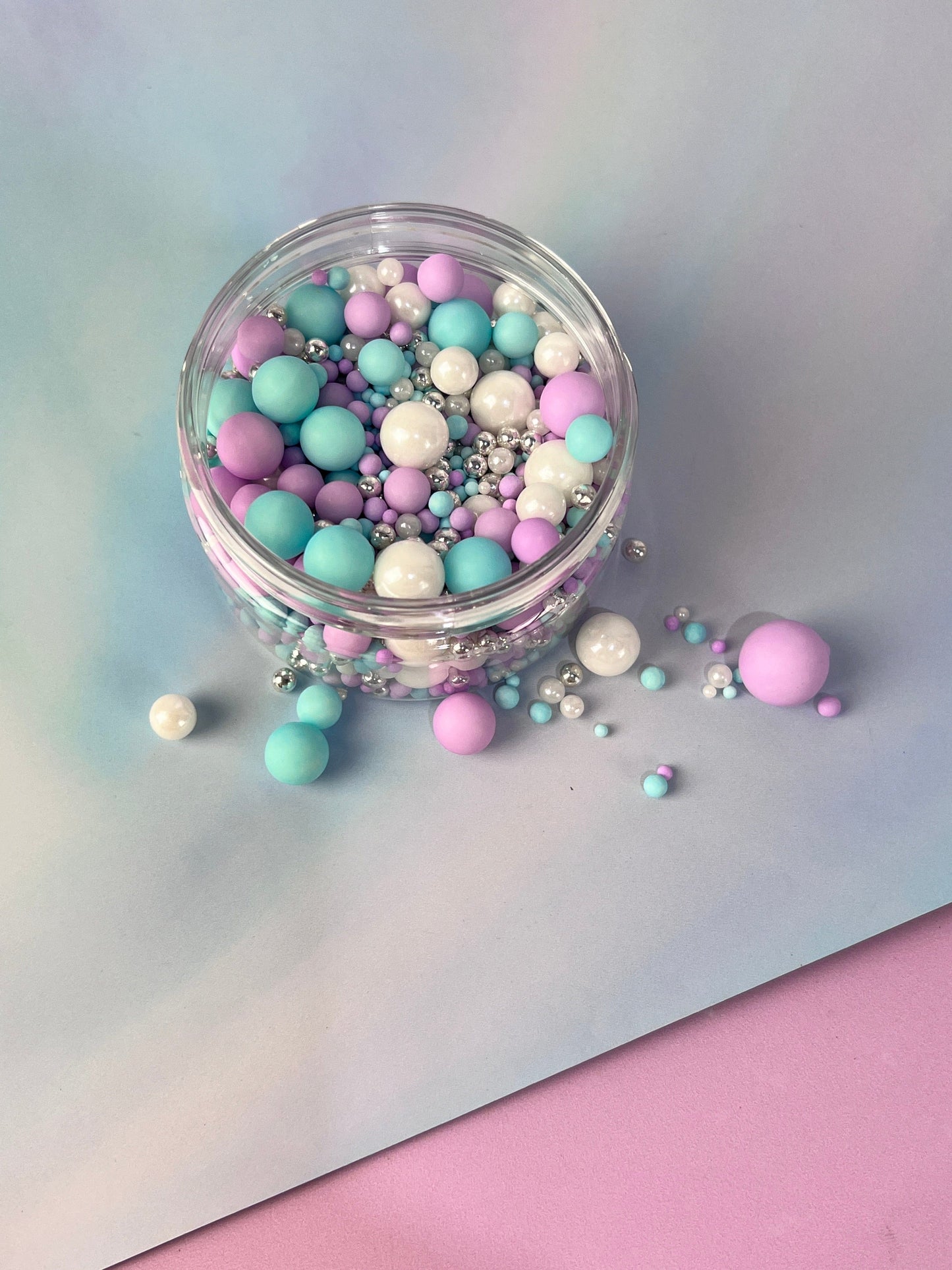 Mermaid tails bubble mix sprinkles