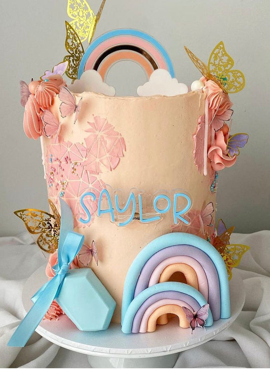 Rainbow Cake Topper