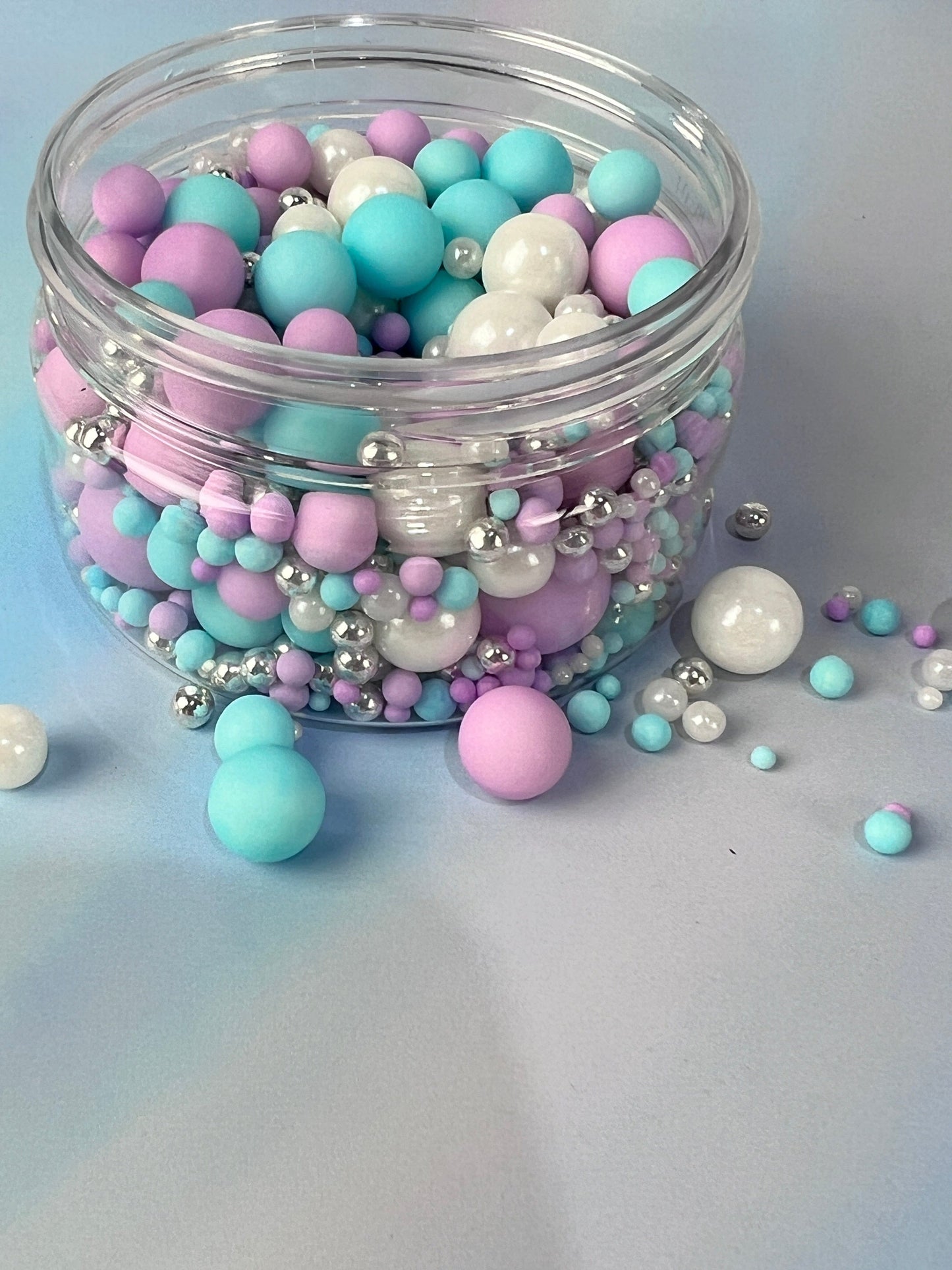 Mermaid tails bubble mix sprinkles