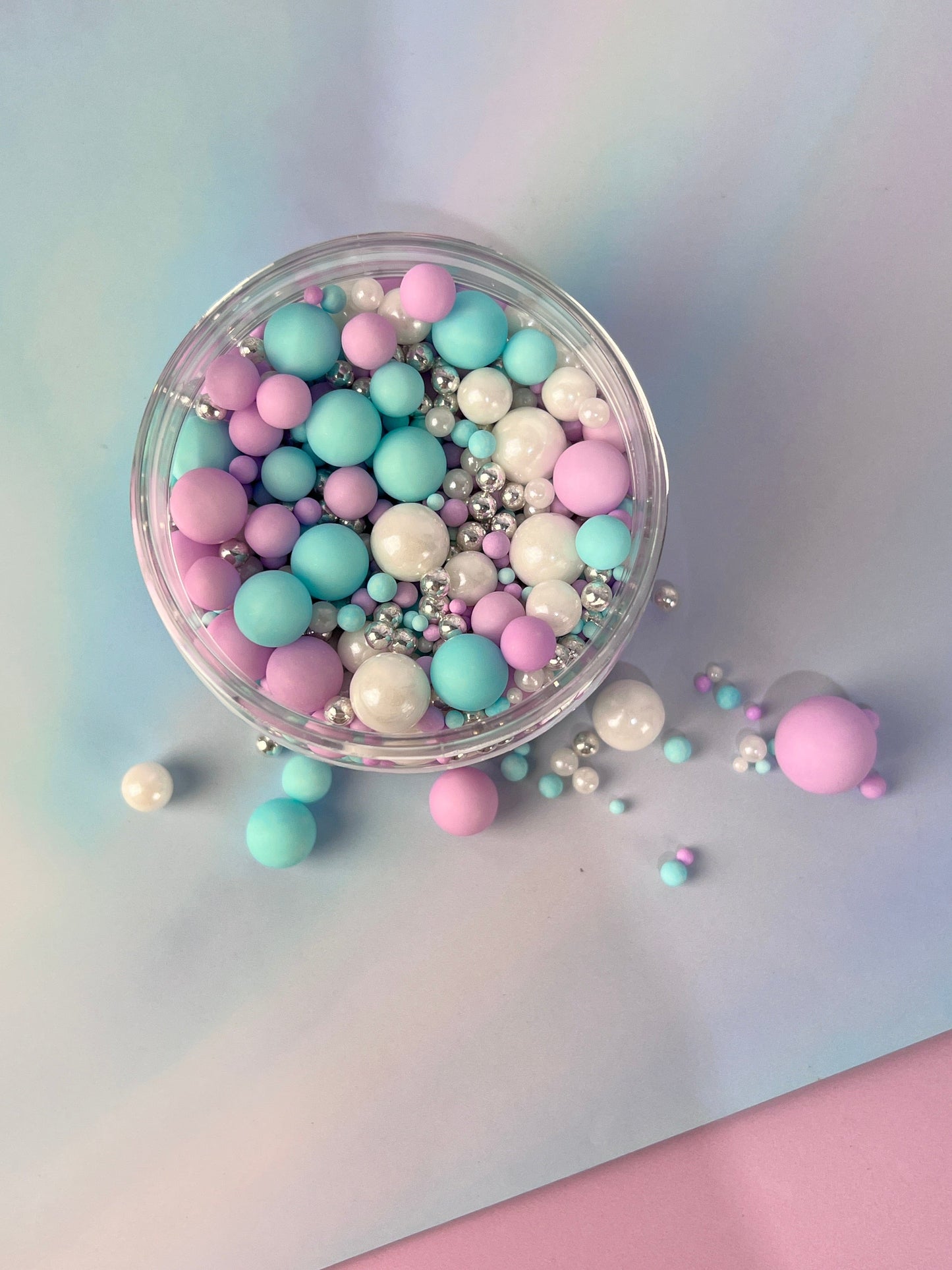 Mermaid tails bubble mix sprinkles