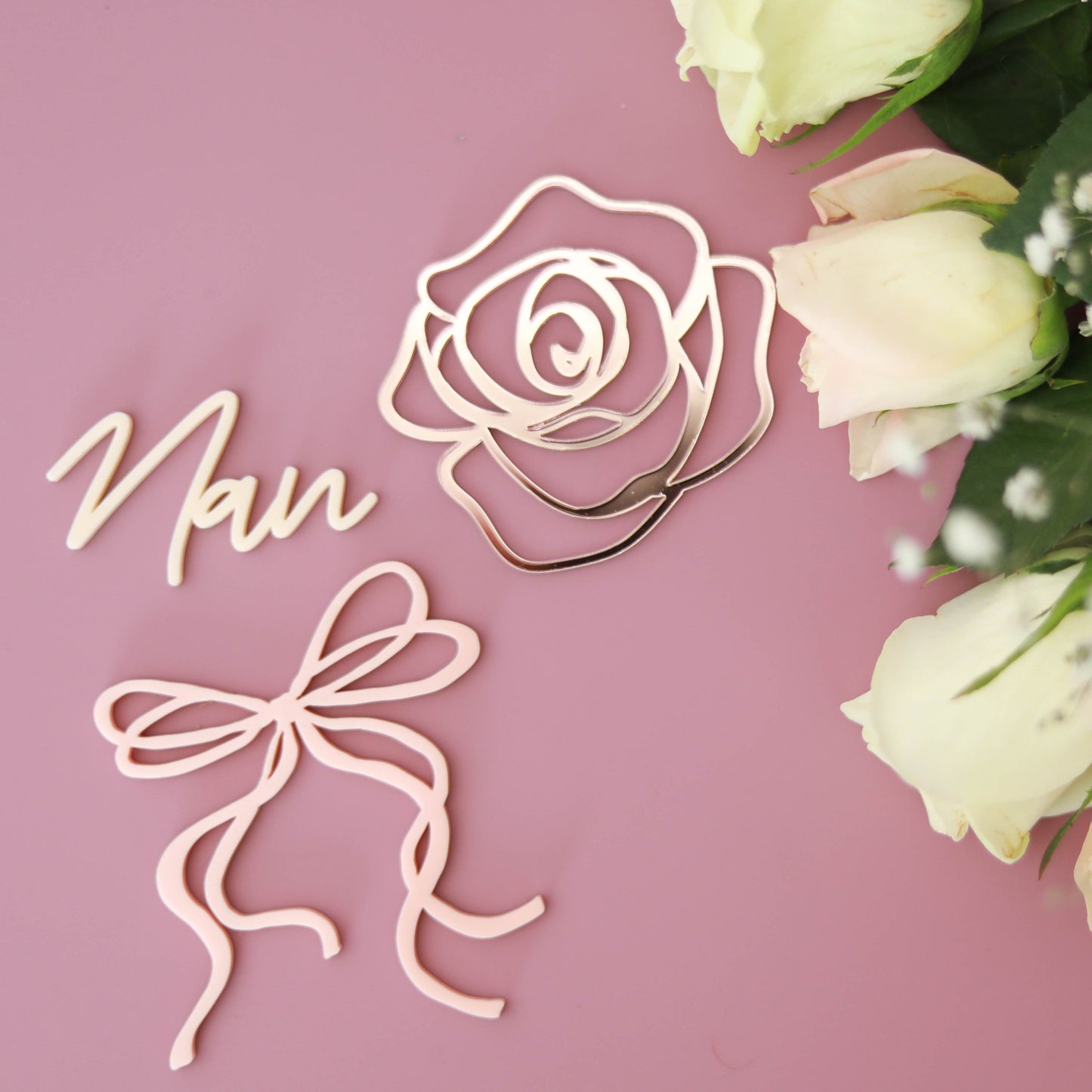 Rose Petals Line Art