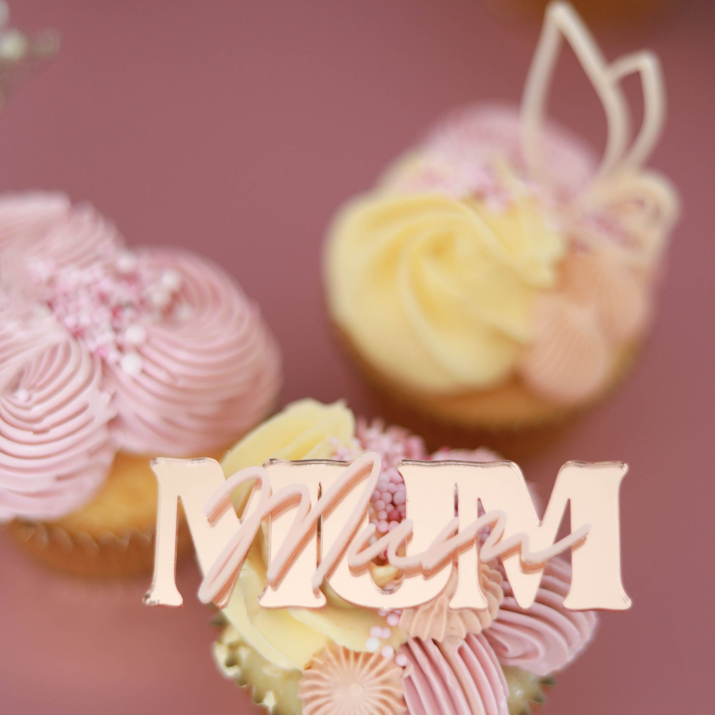 Layered Love you Mum Charms