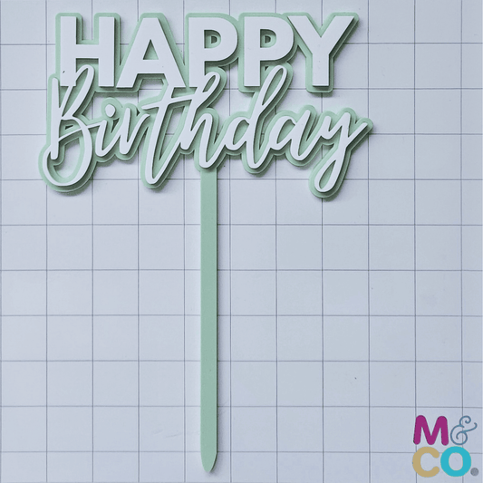 Happy Birthday Cake Topper