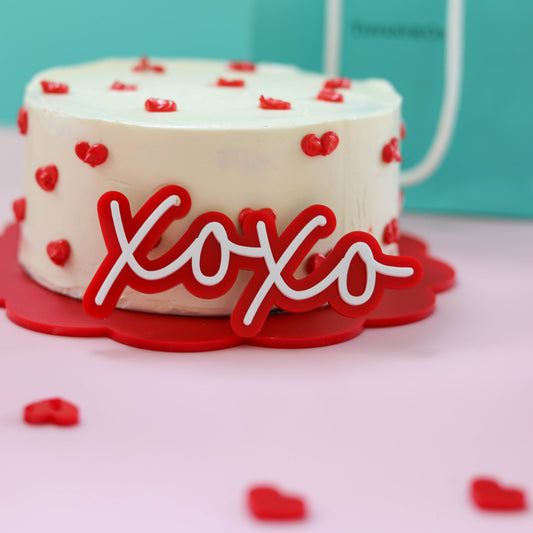 Acrylic XOXO Cake Charm