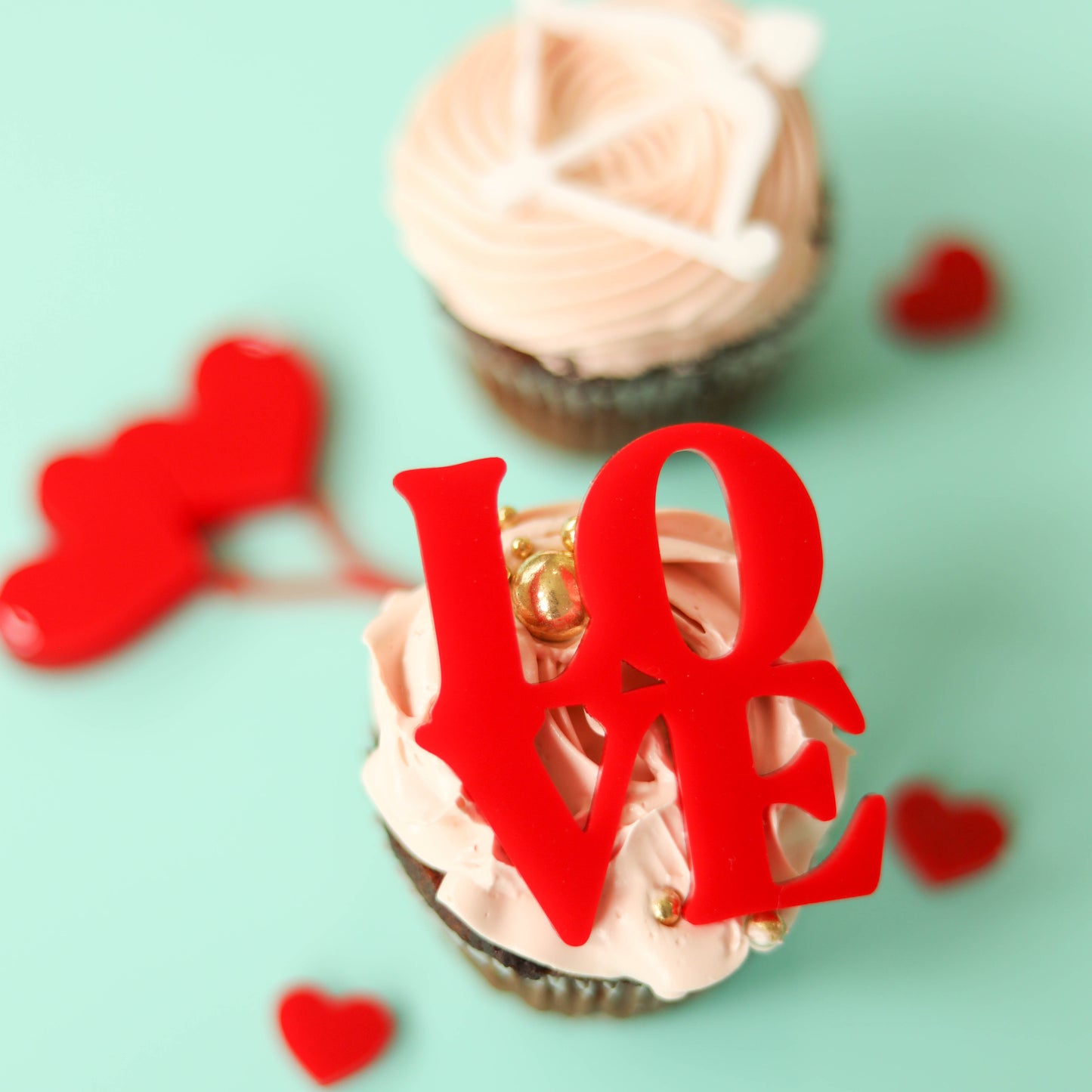 Valentines Day CupCake Charm