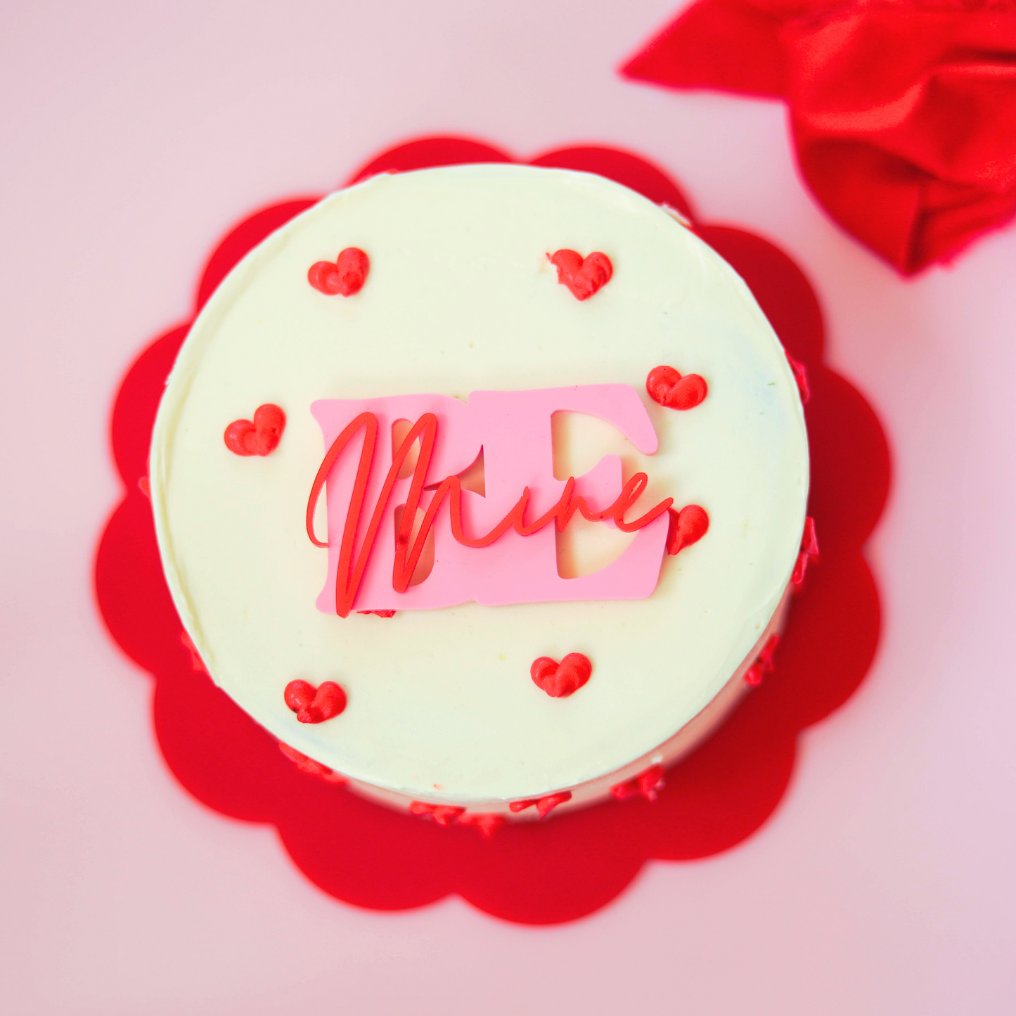 Acrylic Text Cake Charm