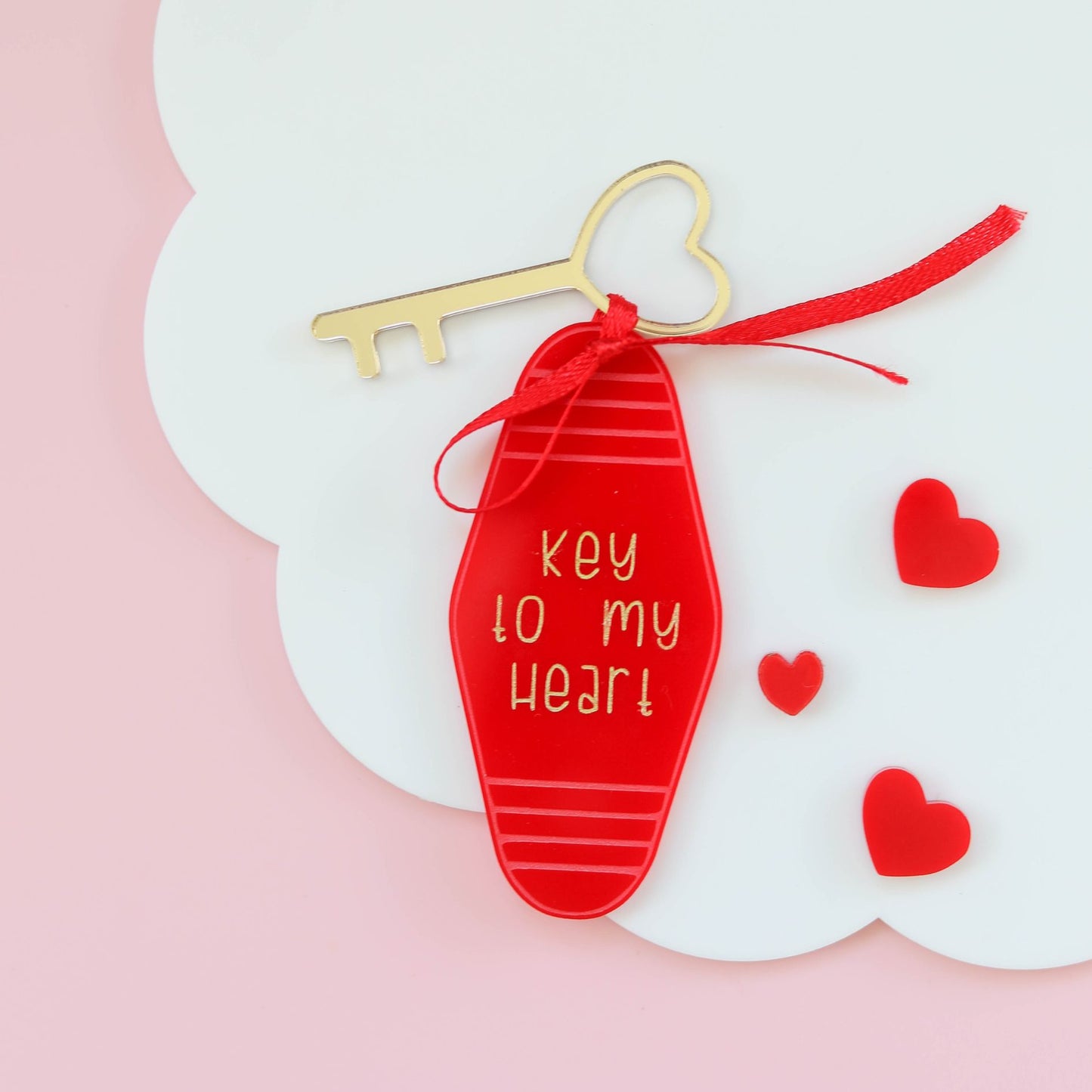 Key to my Heart acrylic Hotel Key