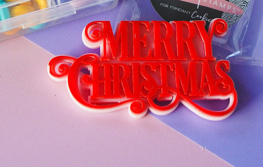 Merry Christmas Cupcake Charm